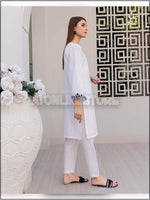 ATM24085 2-Piece Linen Readymade Embroidered Suit