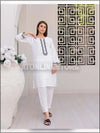 ATM24085 2-Piece Linen Readymade Embroidered Suit