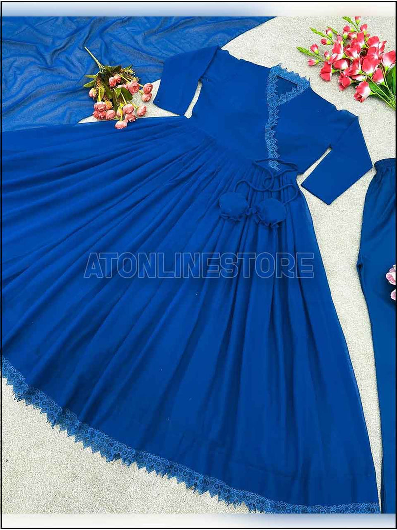 ATM24001 Readymade Party Wear Chiffon Suit