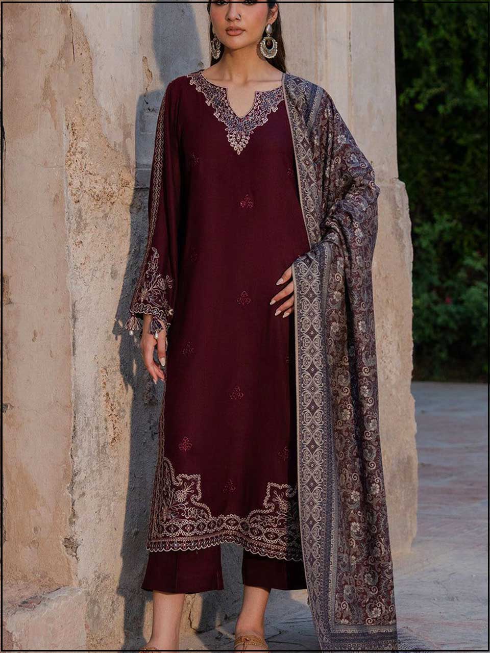 Izel - 3PC EMBROIDERED LUXURY LAWN SUIT