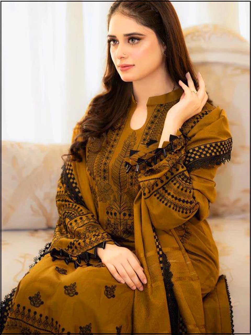 Libaas - 3PC EMBROIDERED LUXURY LAWN SUIT