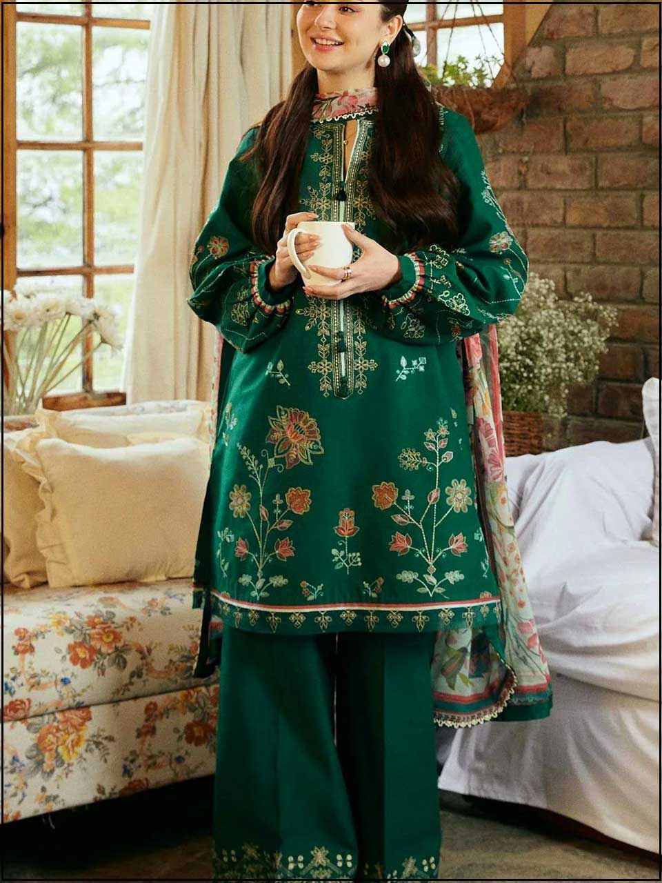 Jazmin - 3PC EMBROIDERED LUXURY LAWN SUIT