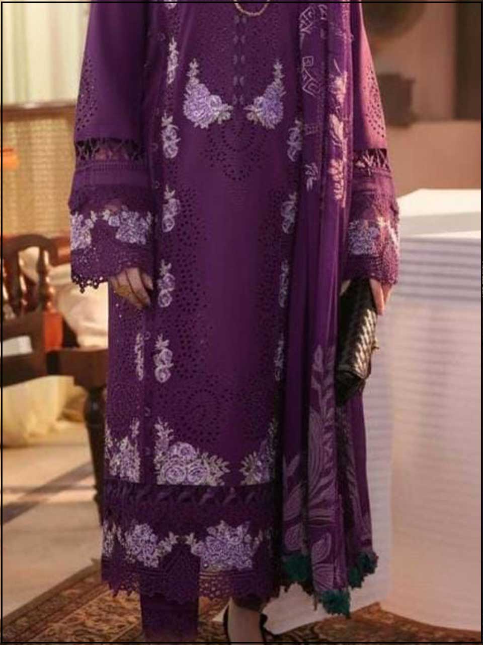 COCO - 3PC EMBROIDERED LUXURY LAWN SUIT