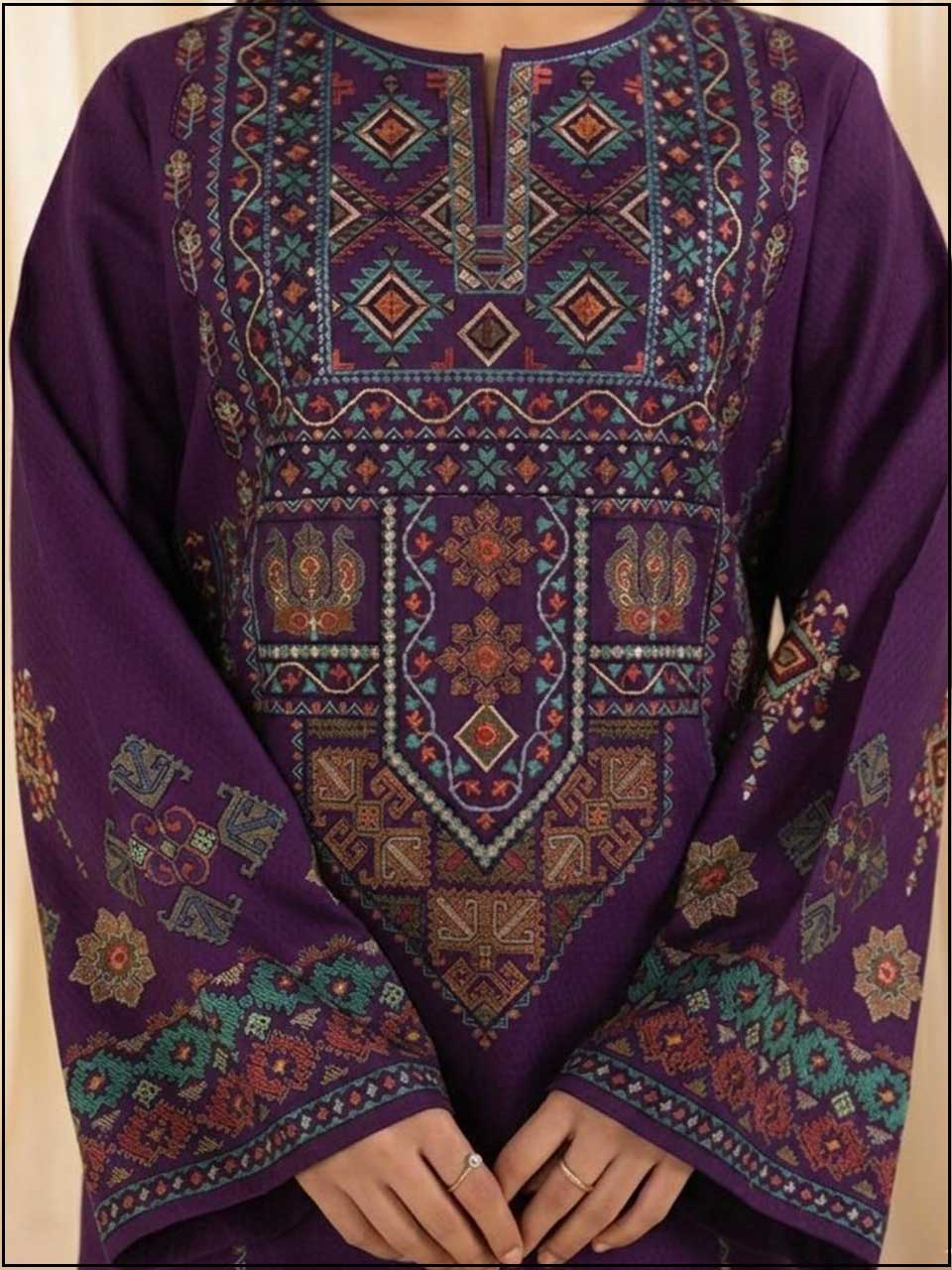 Kayseria - 3PC EMBROIDERED LUXURY LAWN SUIT