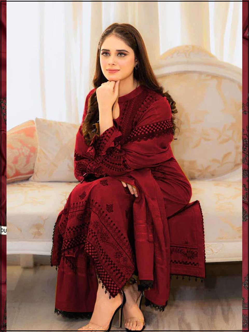 Libas - 3PC EMBROIDERED LUXURY LAWN SUIT