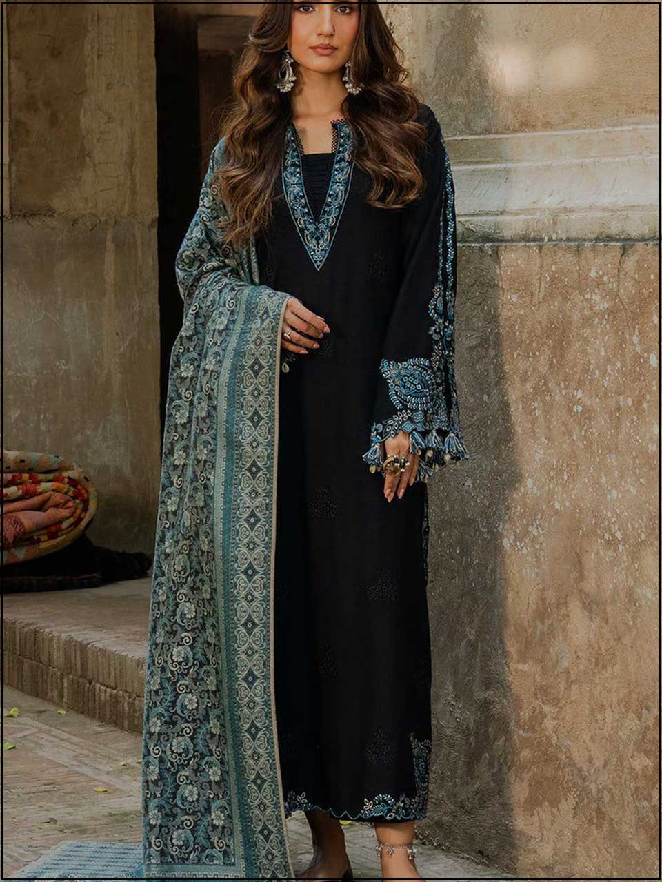 Izel- 3PC EMBROIDERED LUXURY LAWN SUIT
