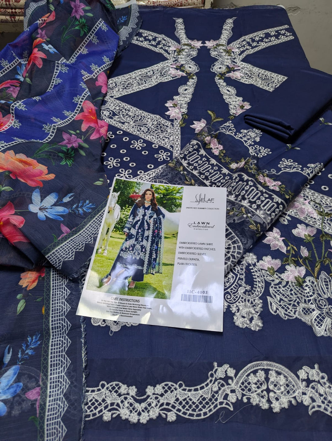 ATM26160 | Pakistani Designer Elaf Inspired Ready To Wear Luxury Lawn 3 Piece Suit