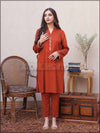 ATM24032 2-Piece Linen Embroidered Readymade Suit