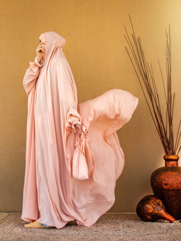 ATM2457 | Pink Linen Readymade Namaz Chadar