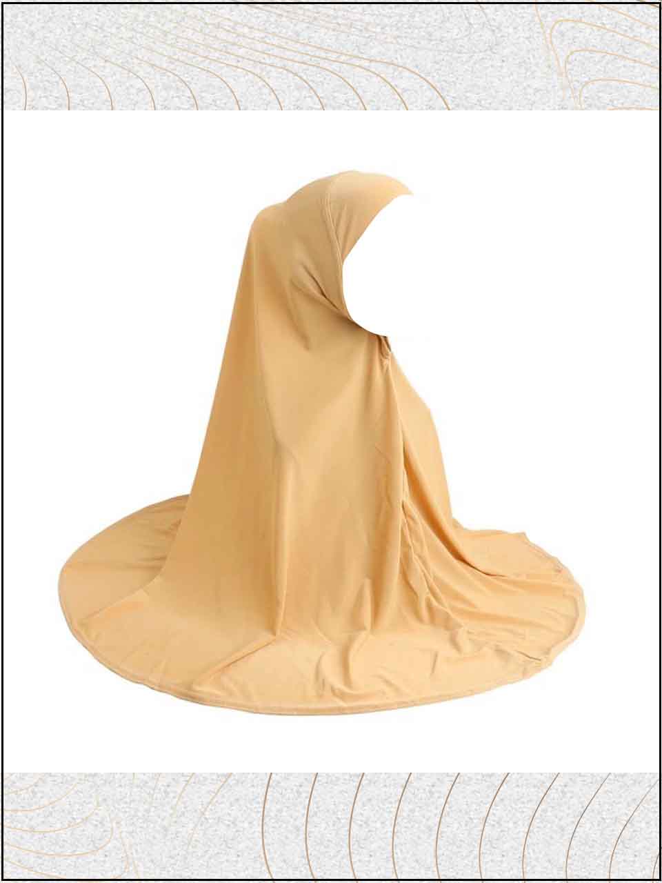 ATM2469 | Beige Jersey Readymade Scarf