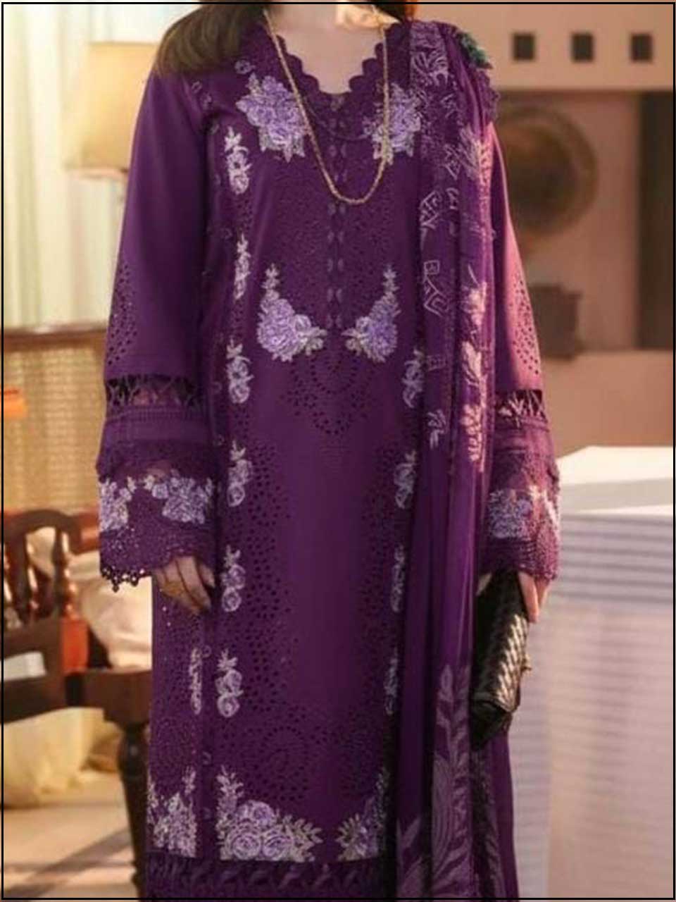 COCO - 3PC EMBROIDERED LUXURY LAWN SUIT