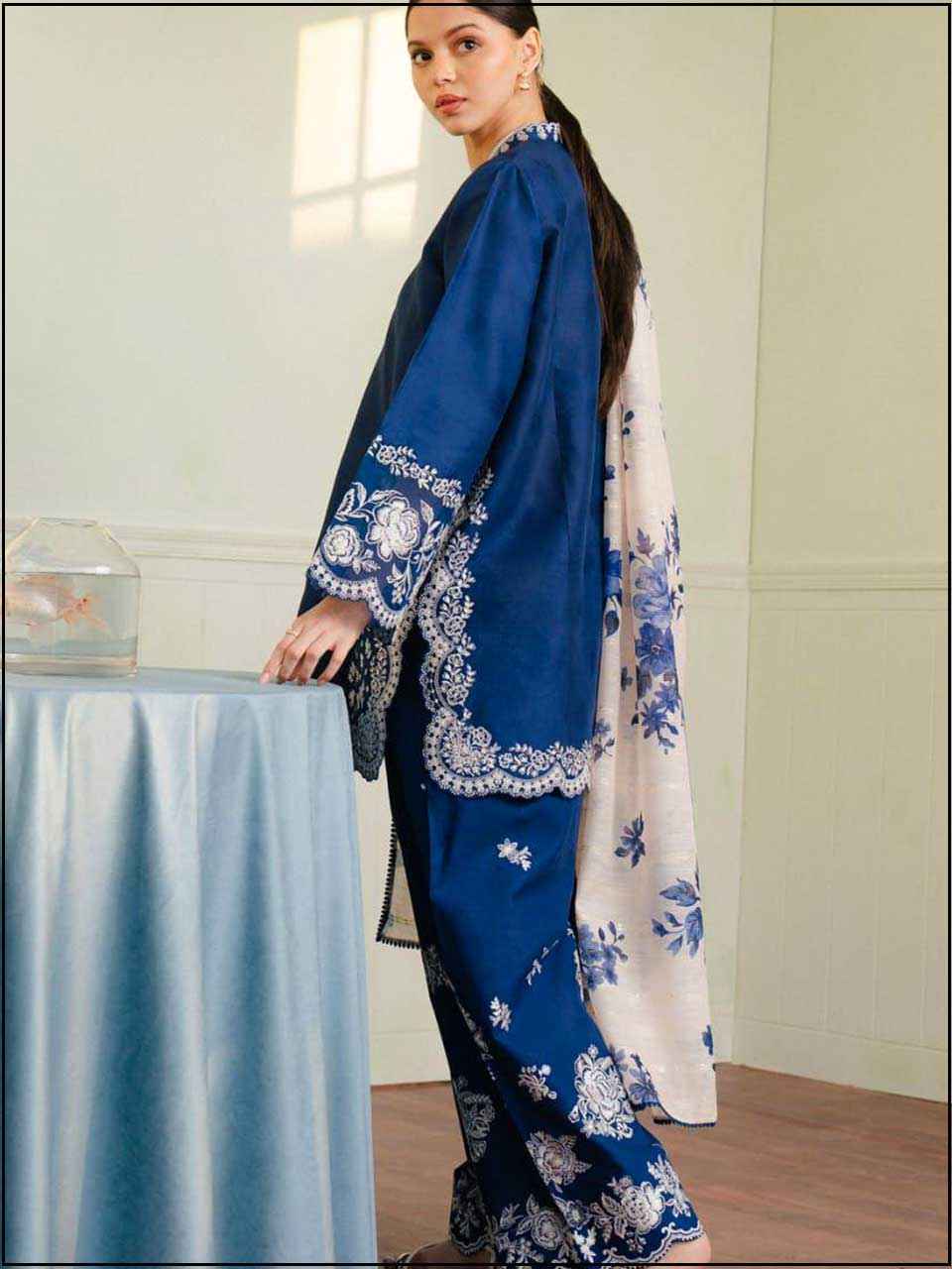 COCO- 3PC EMBROIDERED LUXURY LAWN SUIT