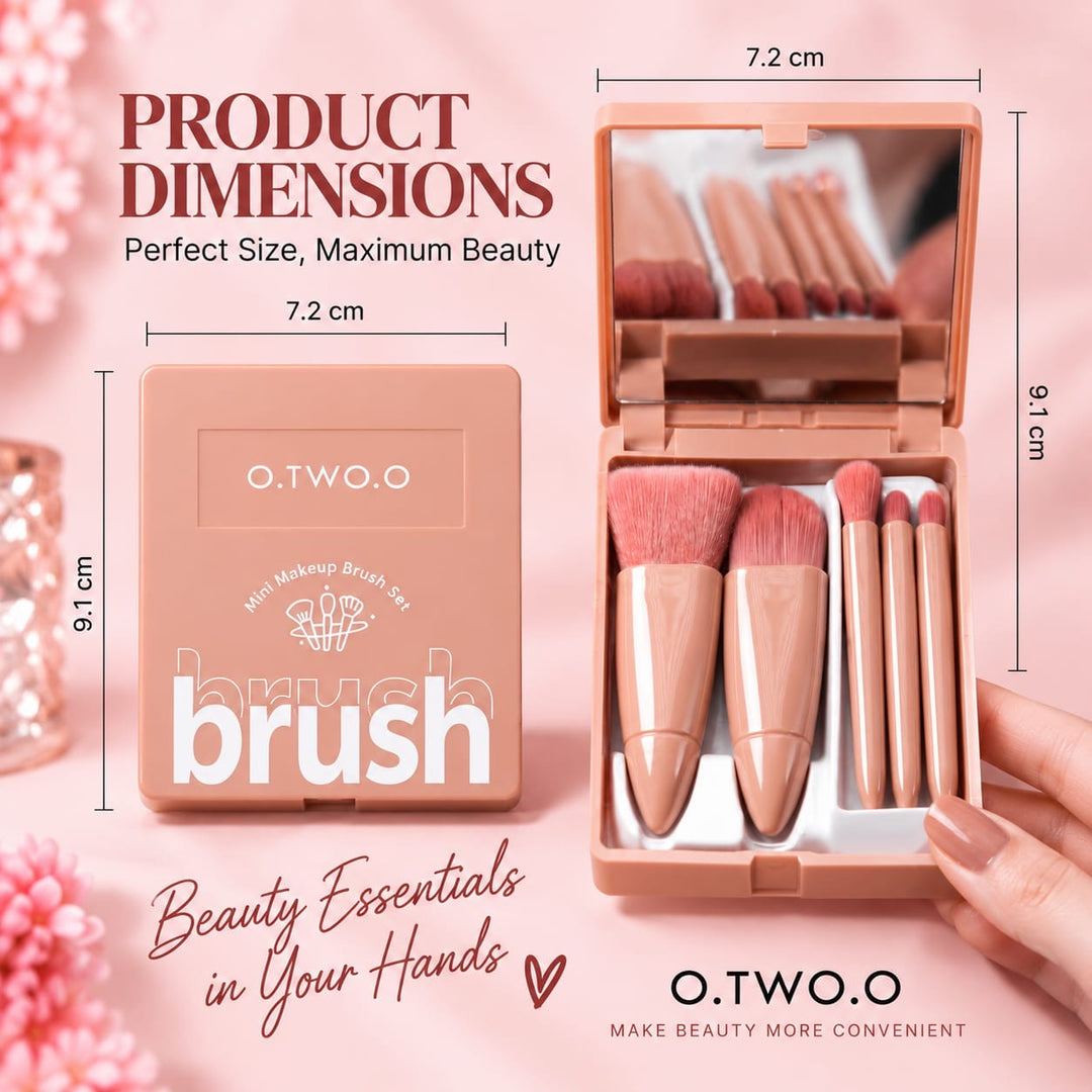 O.TWO.O 5pcs Brushes with Mirror