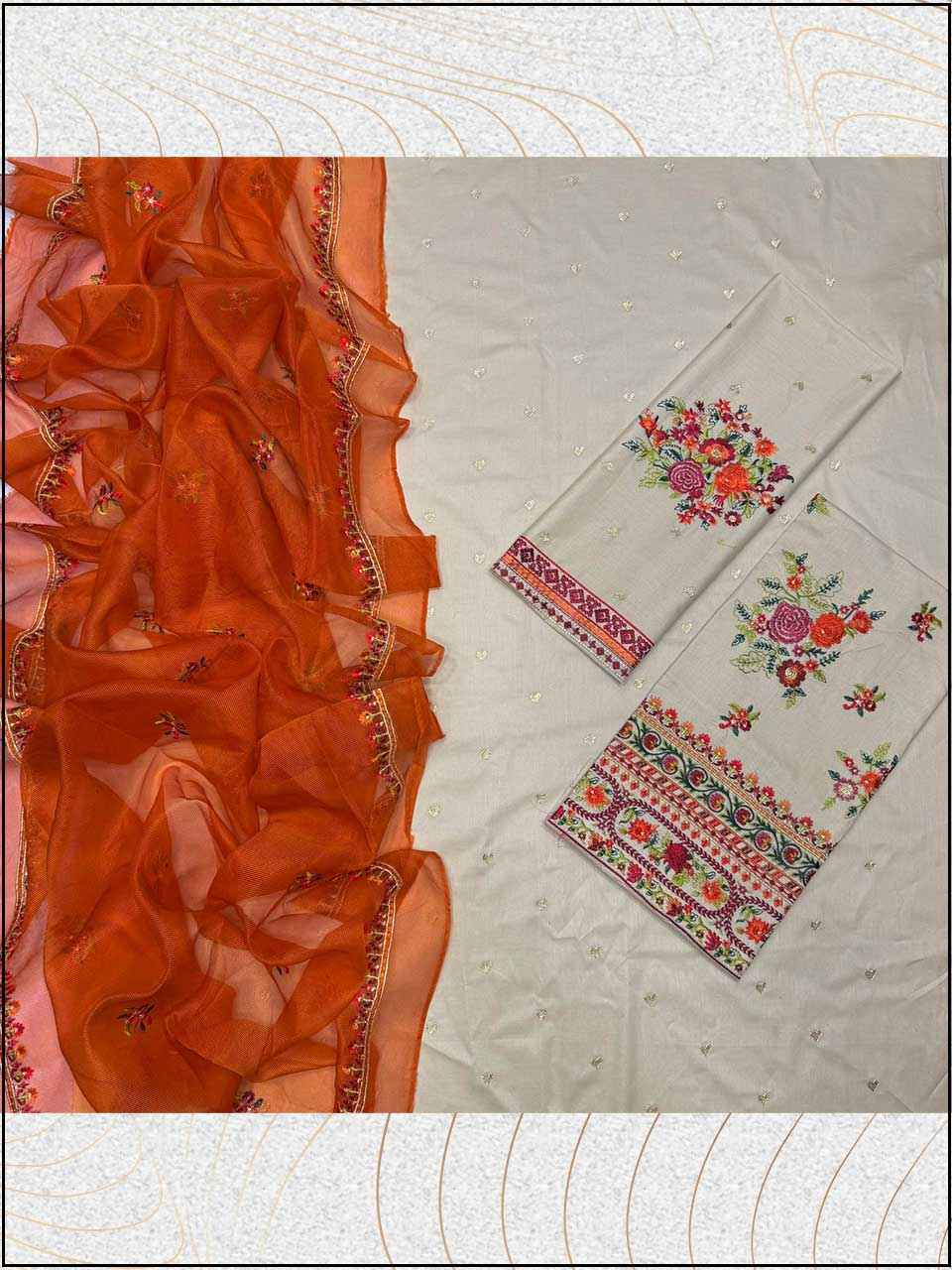 ATM26056 | Zara Shahjahan 3PC EMBROIDERED LUXURY LAWN SUIT