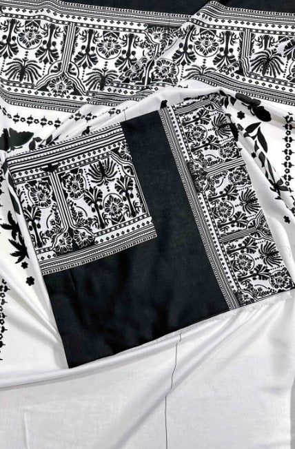 AT|80-1005|Wholesale Offer| Digital Printed Poly Lawn 2 Piece Suit Co-Ord Set