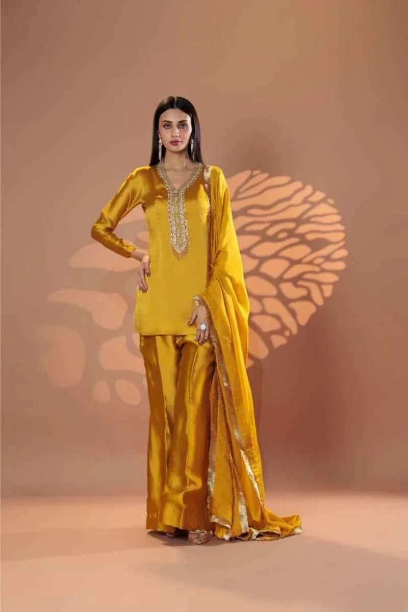 ATM25041 | Imperial Mustard 3-Piece Readymade Suit