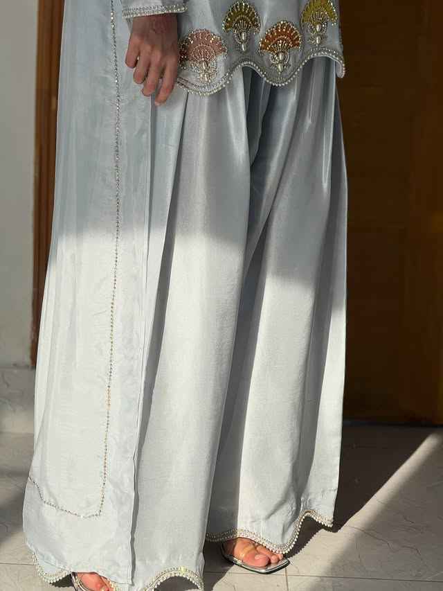 ATM26085 | SF Couture Hand-Embellished Raw Silk Salwar Kameez Set
