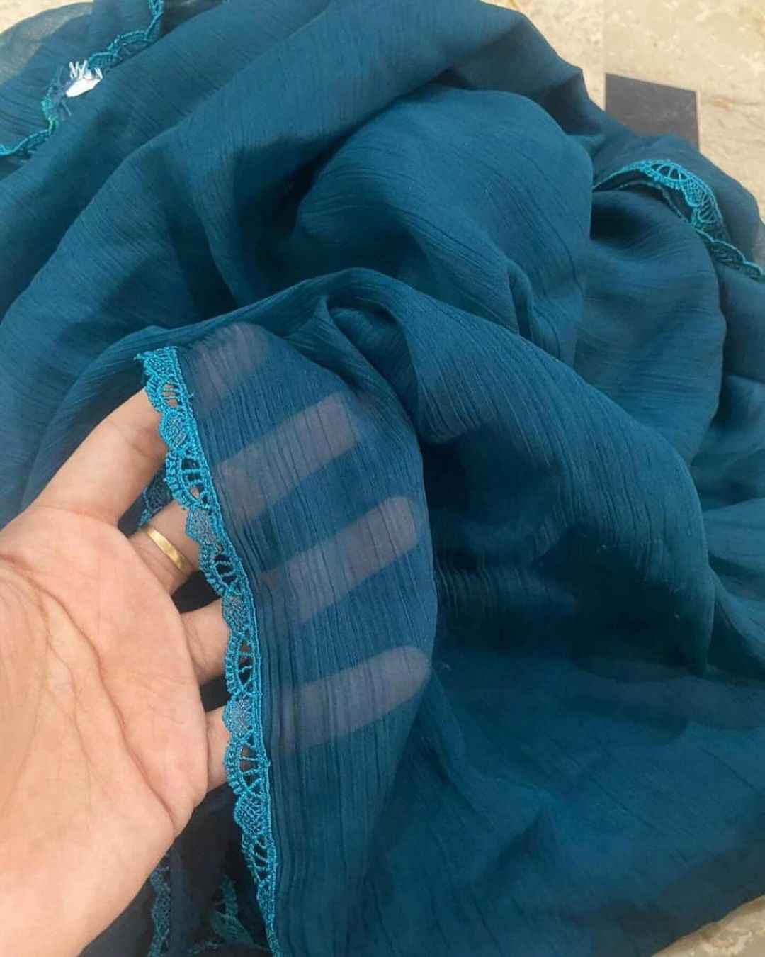 ATM26096 | Premium Chiffon Lace Dupattas