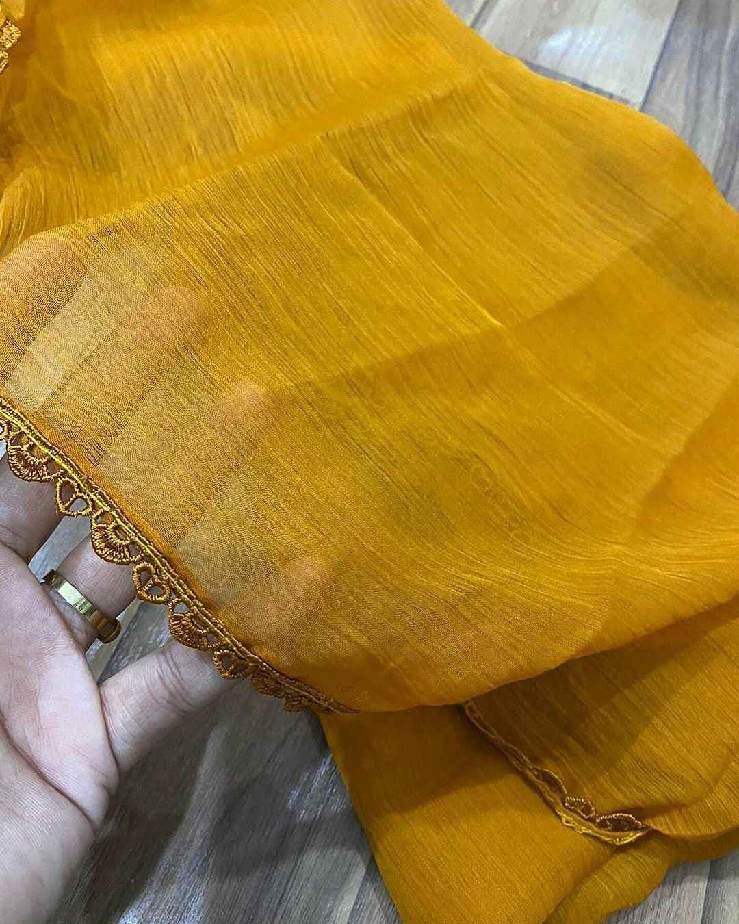 ATM26096 | Premium Chiffon Lace Dupattas