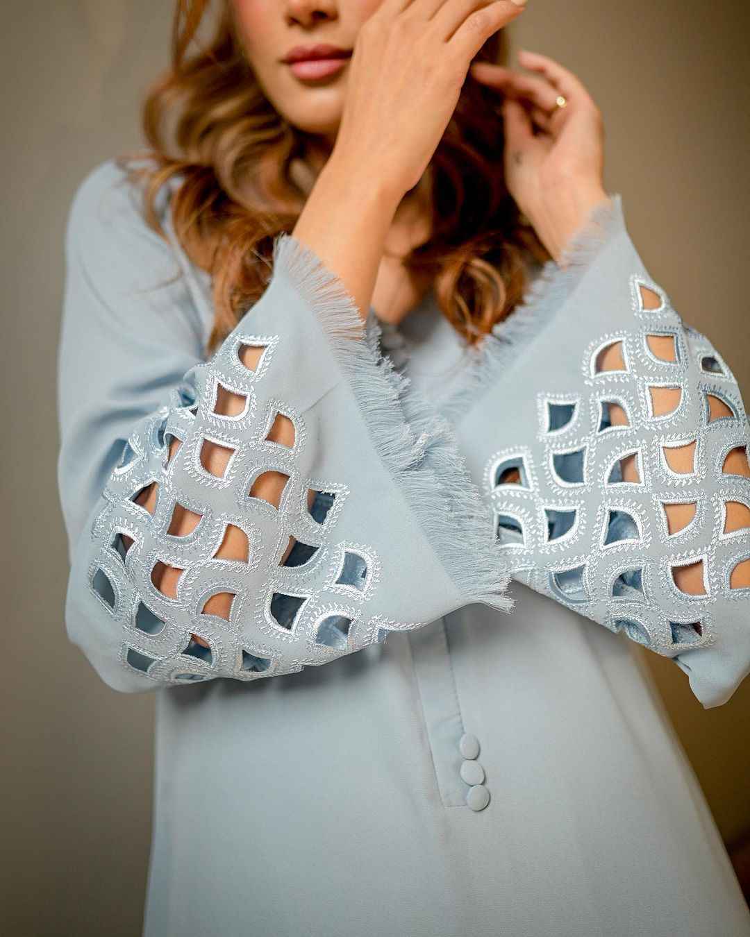 ATM26100 | Ice Blue Butter Silk Shalwar Kameez.