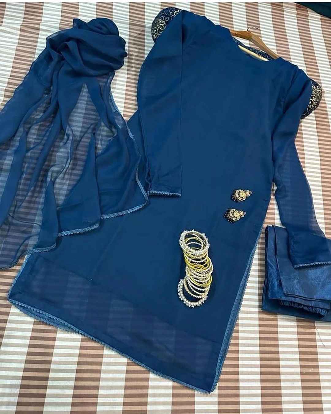 ATM26103 | Designer's Chiffon 3 Piece Partywear Readymade Suit