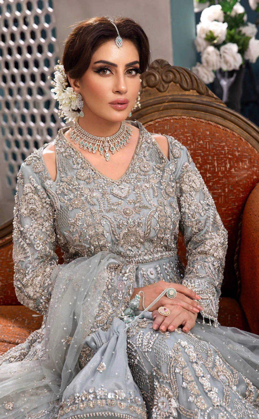 ATM26114 | Pakistani Designer Bridal Lehenga Gown