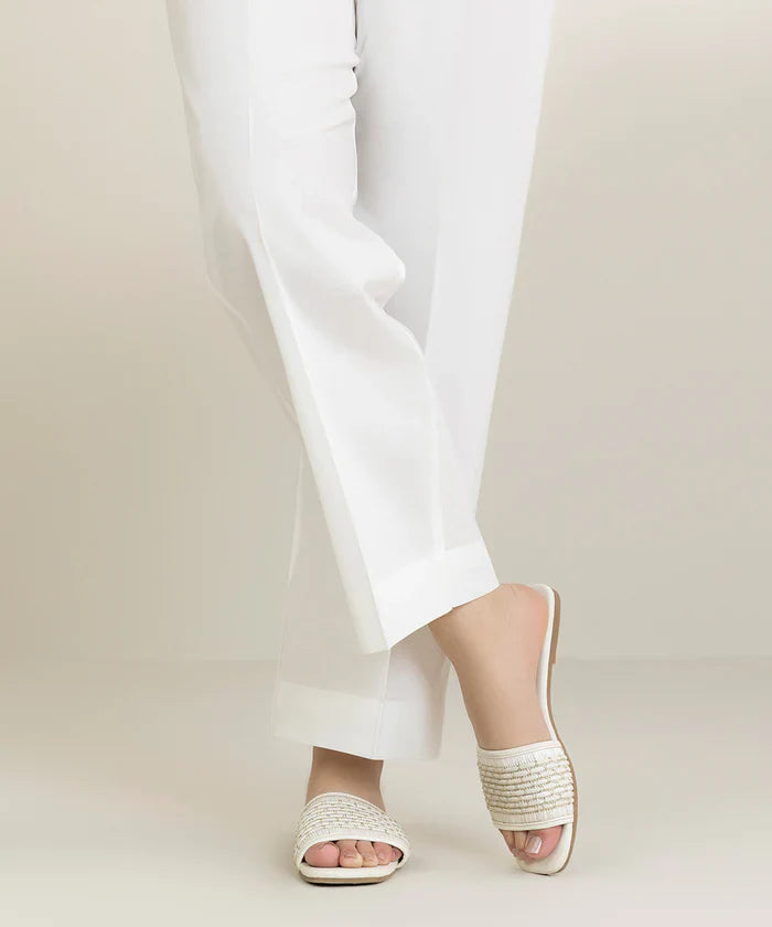ATM26120 | Basic White Ready To Wear Trouser