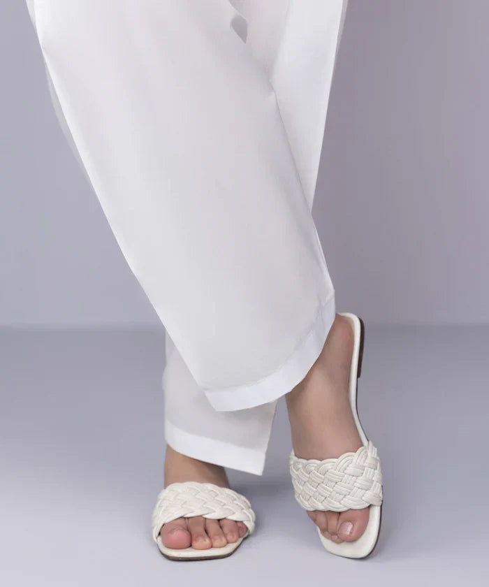 ATM26122 | Basic White Ready To Wear Shalwar