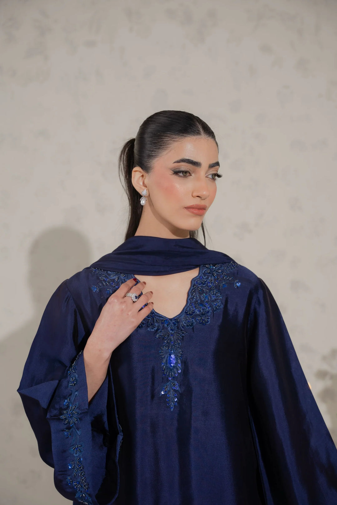 ATM26137 | Pakistani Designer 3 Piece Readymade Partywear Suit