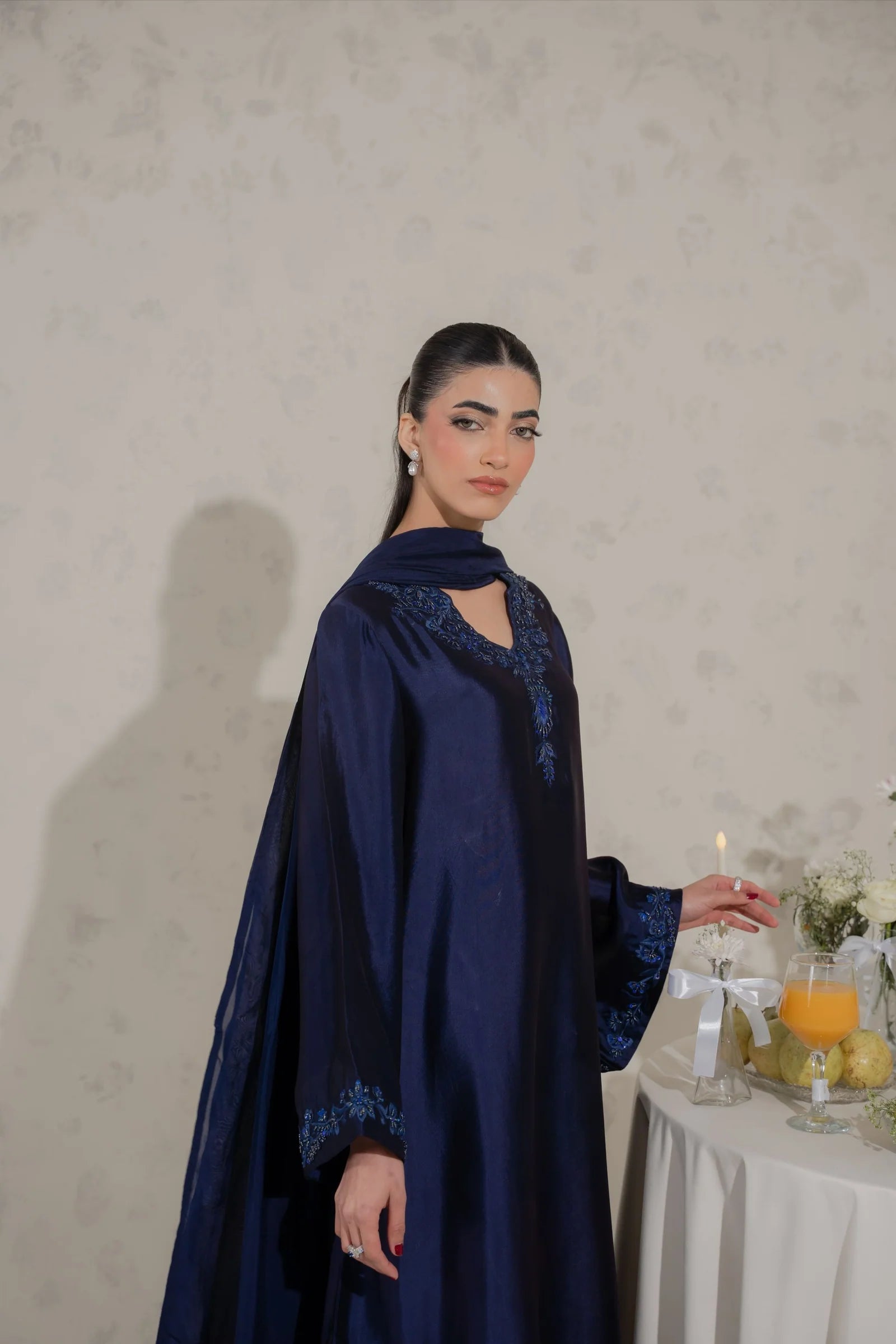 ATM26137 | Pakistani Designer 3 Piece Readymade Partywear Suit