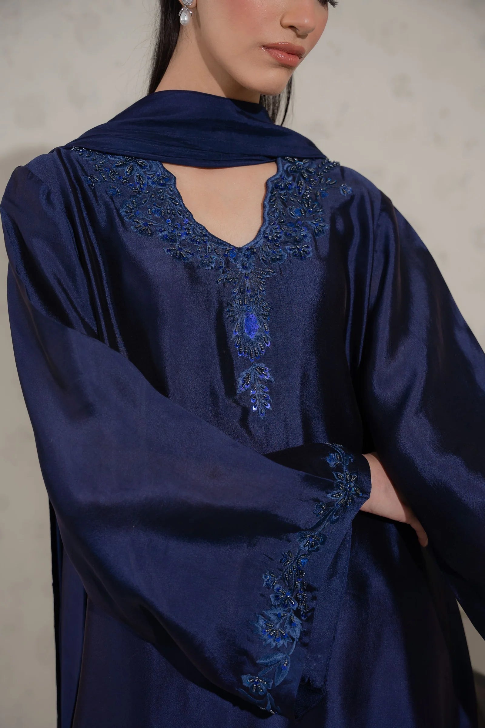ATM26137 | Pakistani Designer 3 Piece Readymade Partywear Suit