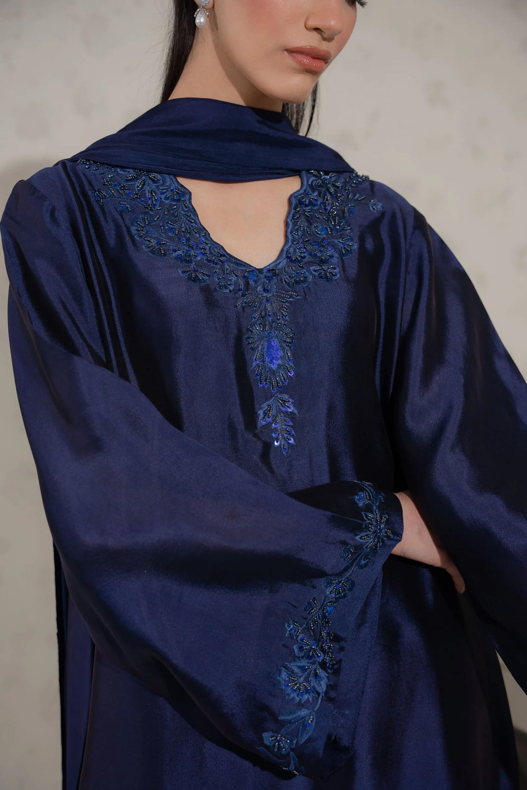 ATM26137 | Pakistani Designer 3 Piece Readymade Partywear Suit