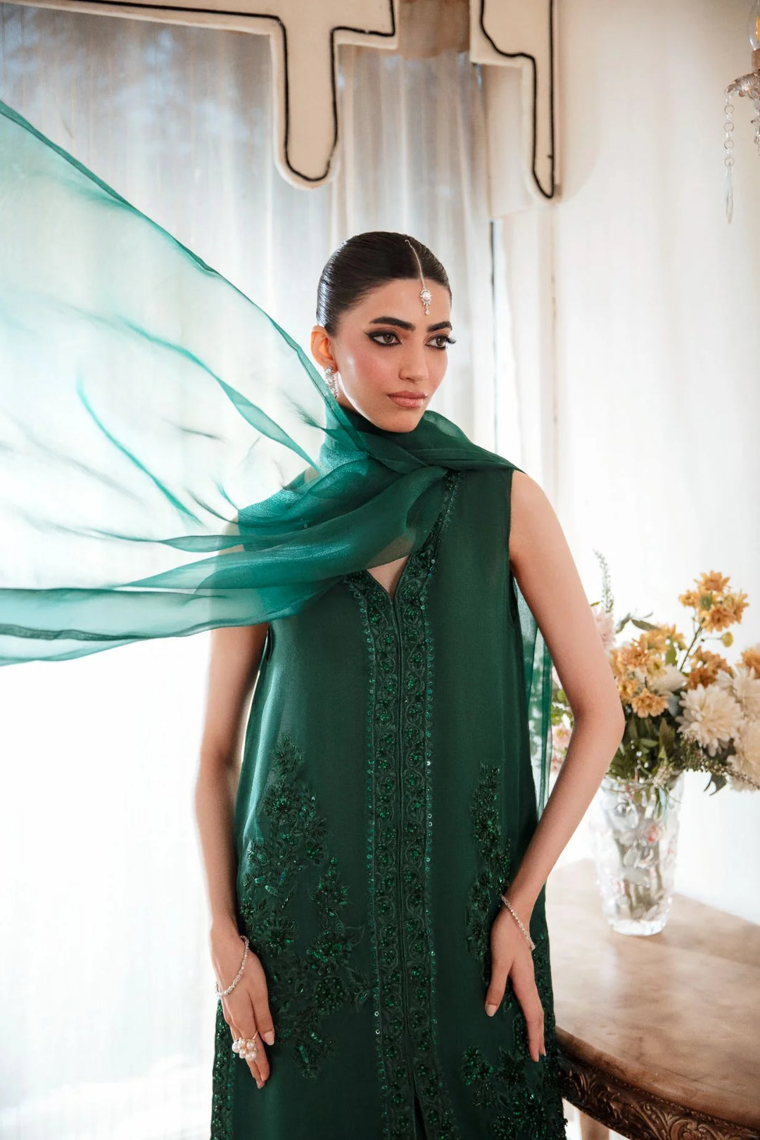 ATM26139 | Pakistani Designer 3 Piece Readymade Partywear Suit