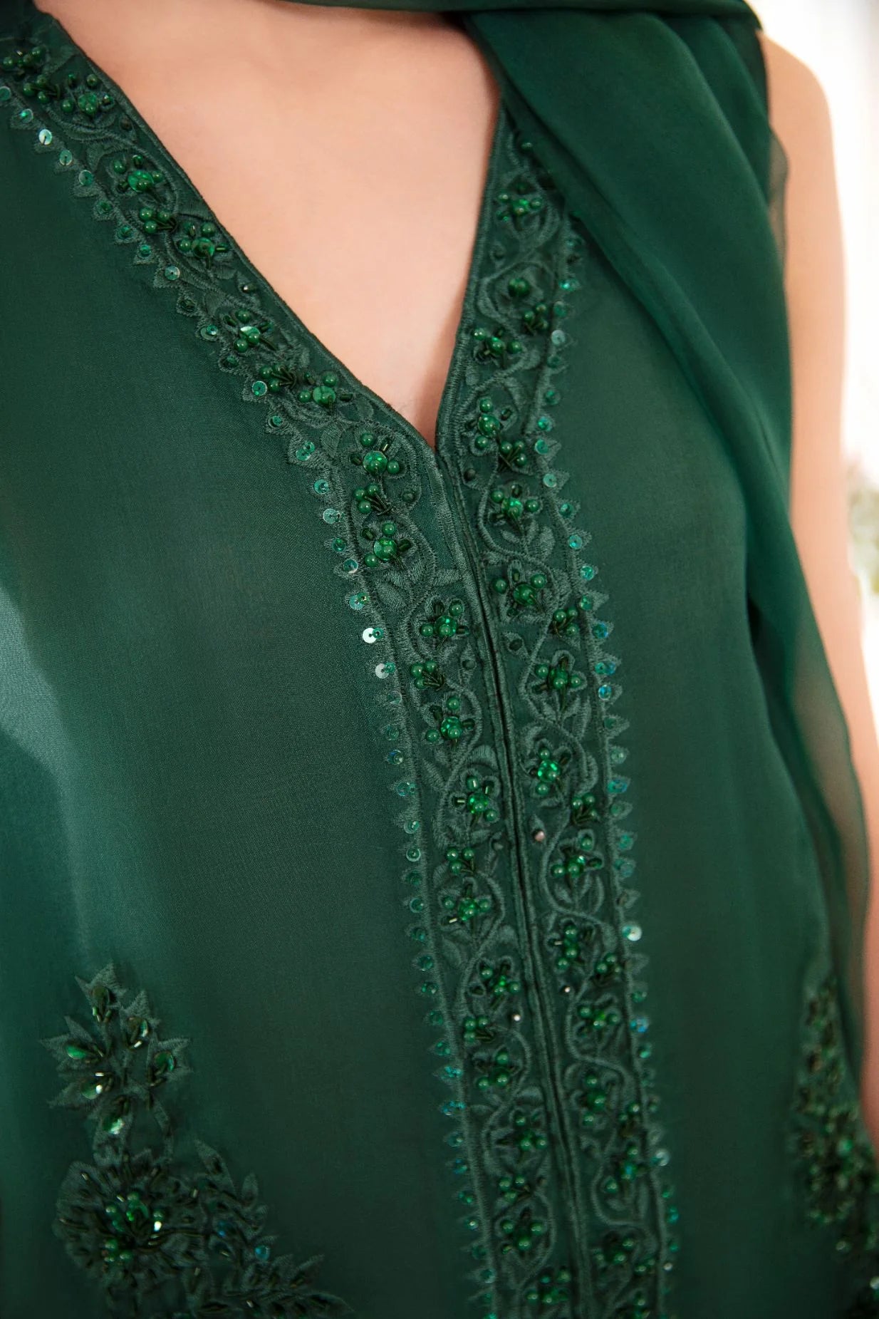 ATM26139 | Pakistani Designer 3 Piece Readymade Partywear Suit