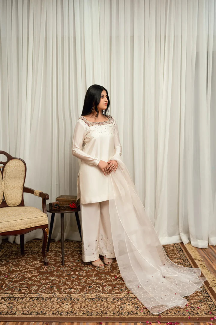 ATM26141 | Pakistani Designer 3 Piece Readymade Partywear Suit