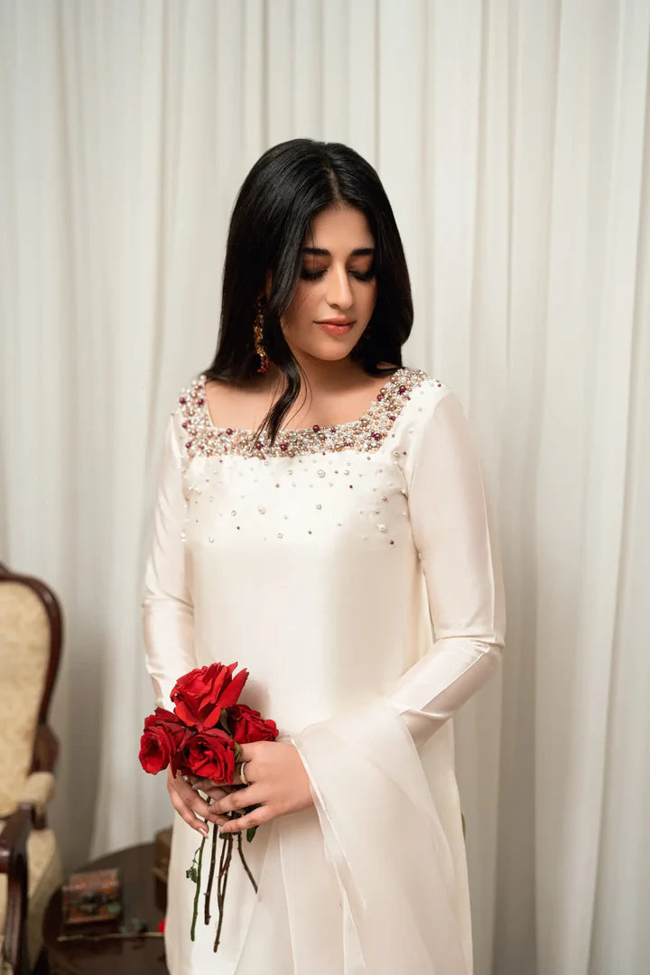 ATM26141 | Pakistani Designer 3 Piece Readymade Partywear Suit