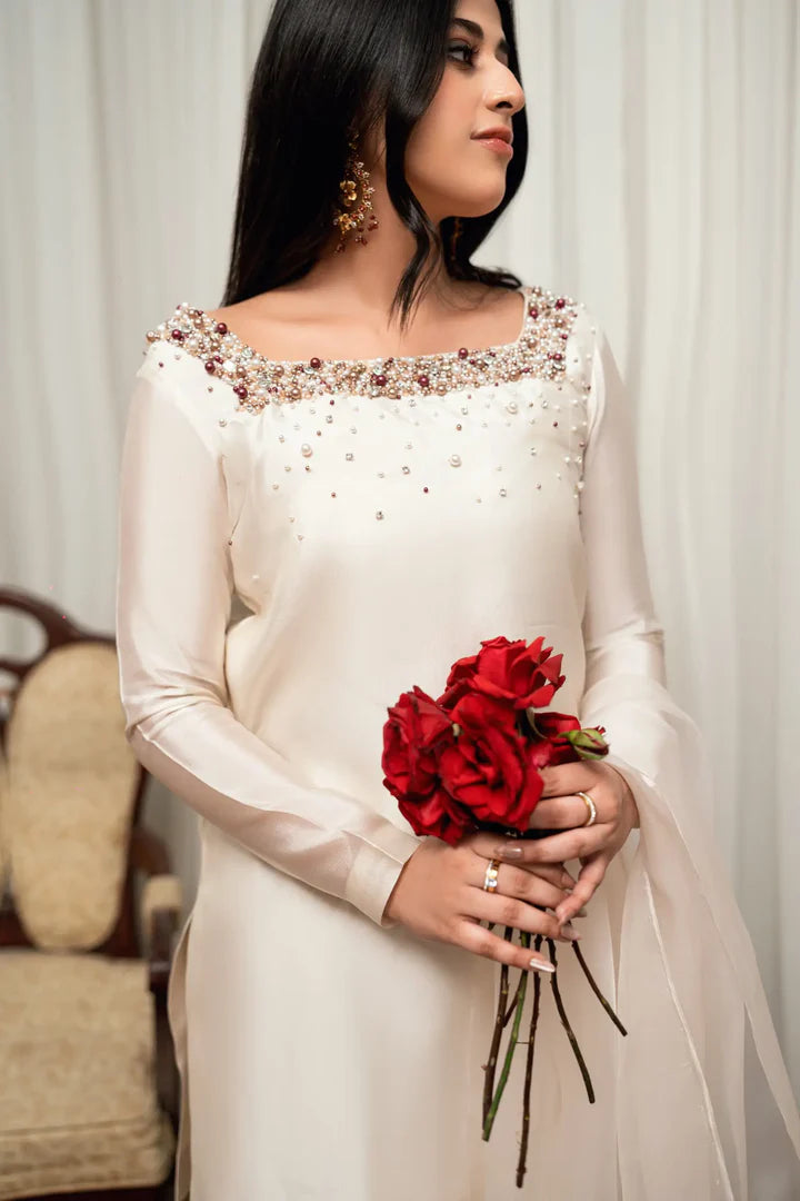 ATM26141 | Pakistani Designer 3 Piece Readymade Partywear Suit