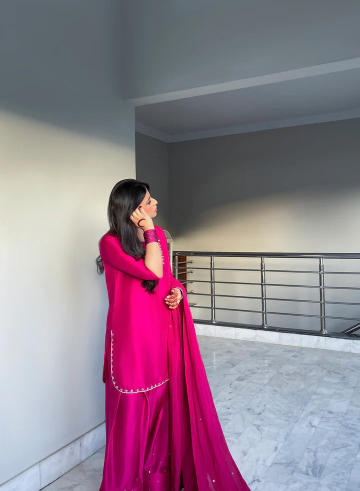 ATM26142 | Pakistani Designer 3 Piece Readymade Partywear Suit