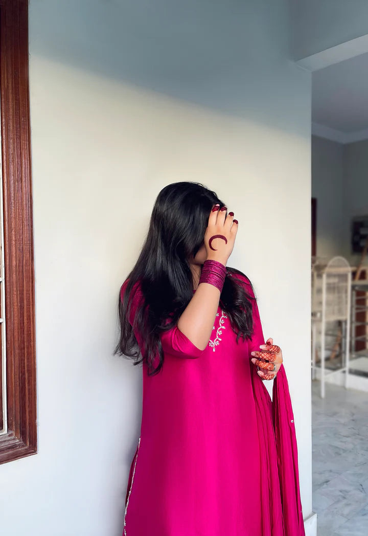 ATM26142 | Pakistani Designer 3 Piece Readymade Partywear Suit