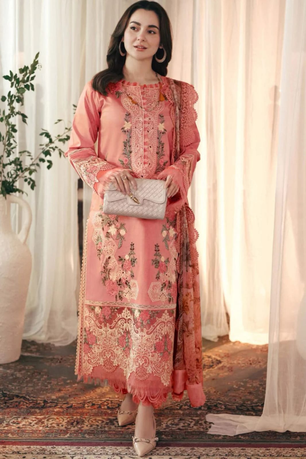 ATM26152 | Pakistani Designer Zara Shahjahan Inspired Ready To Wear 3 Piece Suit