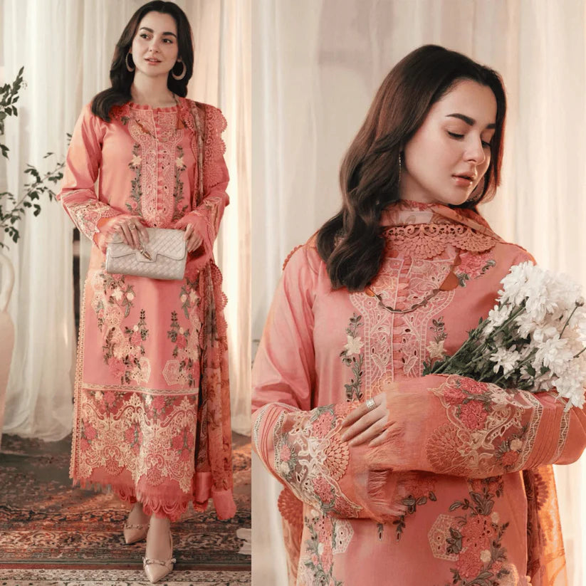 ATM26152 | Pakistani Designer Zara Shahjahan Inspired Ready To Wear 3 Piece Suit
