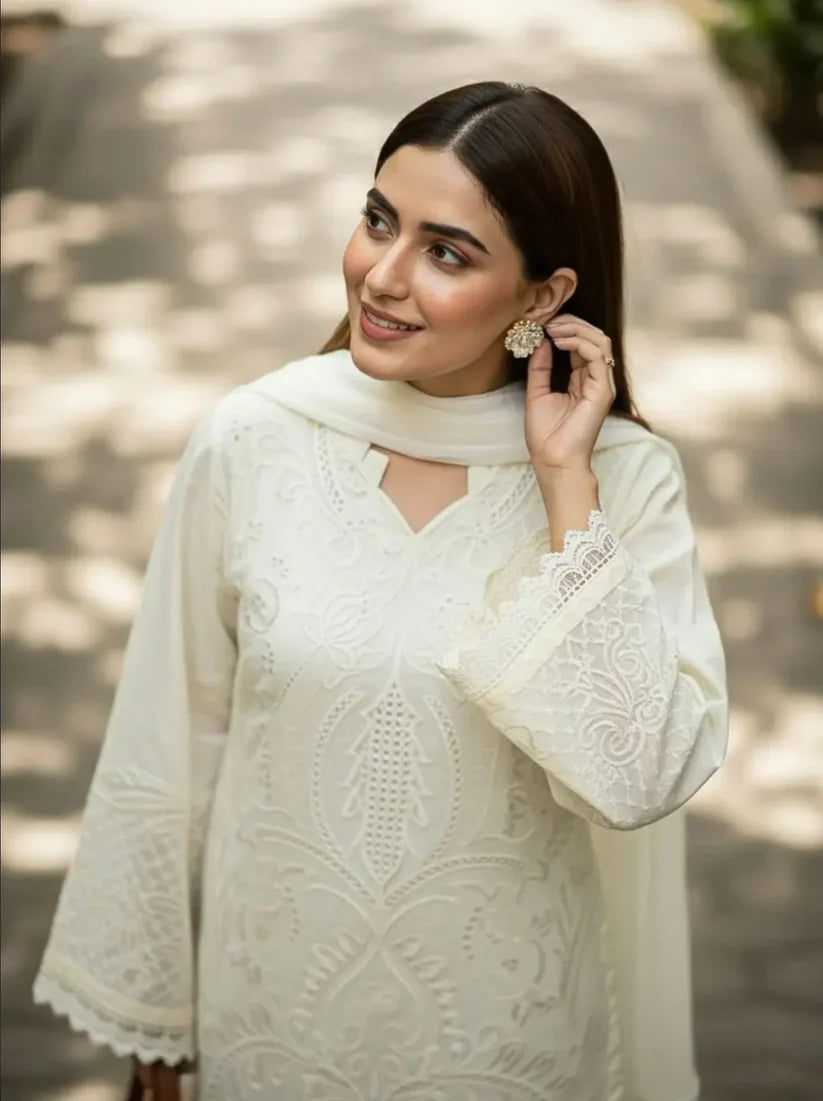 ATM26156 | Pakistani Designer Shanzay Inspired Ready To Wear Luxury Lawn 3 Piece Suit
