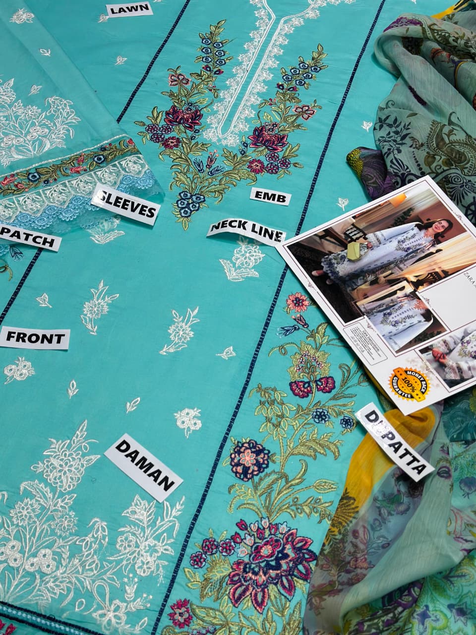 ATM26157 | Pakistani Designer Jade Inspired Ready To Wear Luxury Lawn 3 Piece Suit