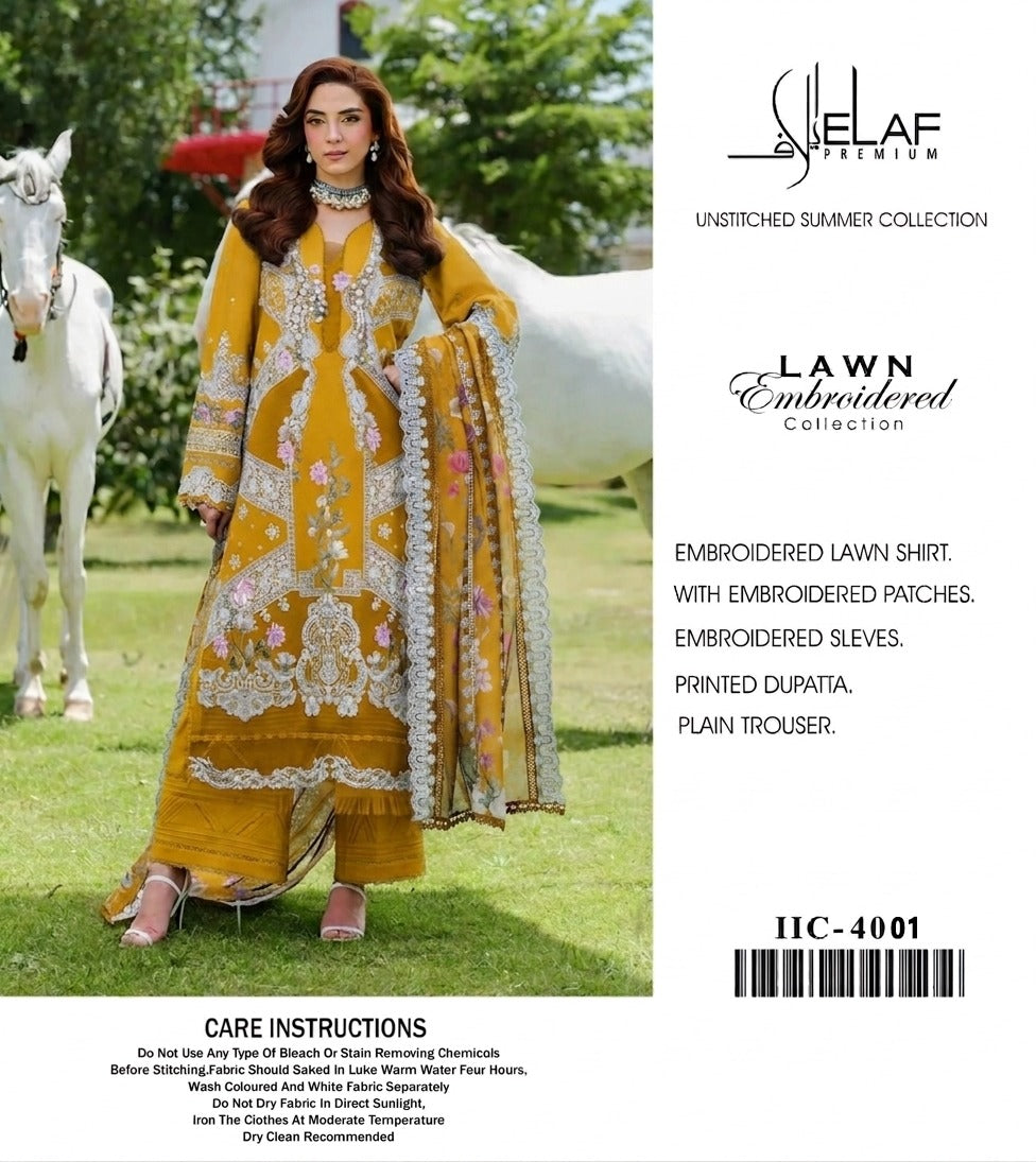 ATM26159 | Pakistani Designer Elaf Inspired Ready To Wear Luxury Lawn 3 Piece Suit