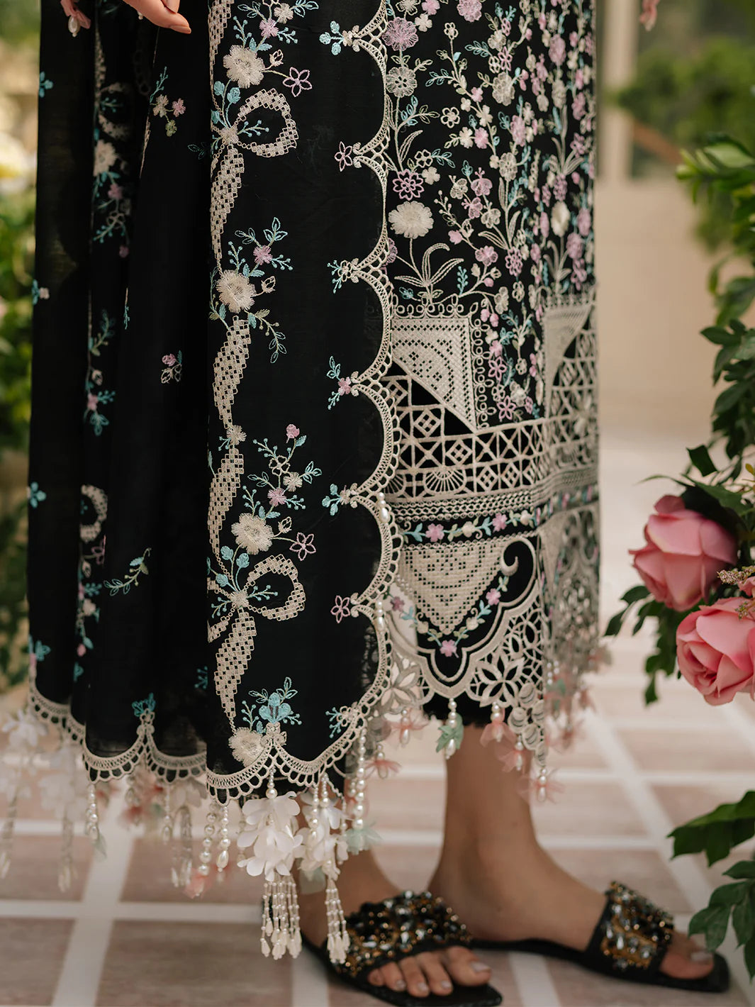 ATM26164 | Pakistani Designer Bin Ilyas Inspired Ready To Wear Luxury Lawn 3 Piece Suit
