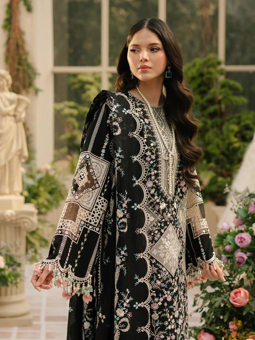 ATM26164 | Pakistani Designer Bin Ilyas Inspired Ready To Wear Luxury Lawn 3 Piece Suit