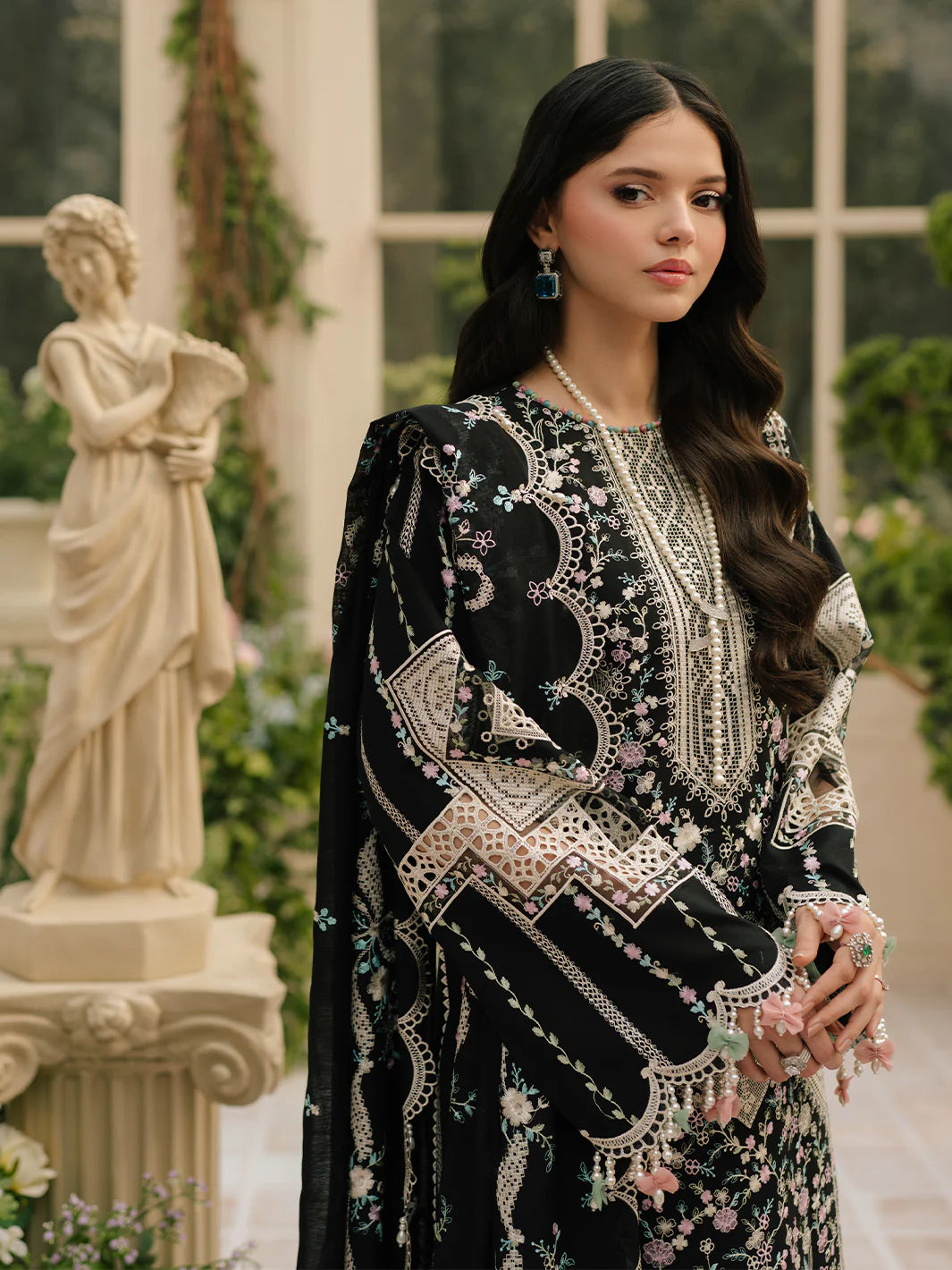 ATM26164 | Pakistani Designer Bin Ilyas Inspired Ready To Wear Luxury Lawn 3 Piece Suit