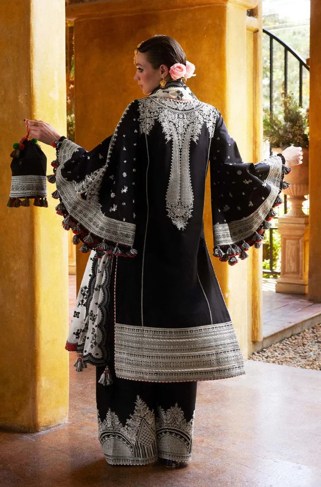 ATM26167 | Pakistani Designer Hussain Rehar Inspired Ready To Wear Luxury Lawn 3 Piece Suit