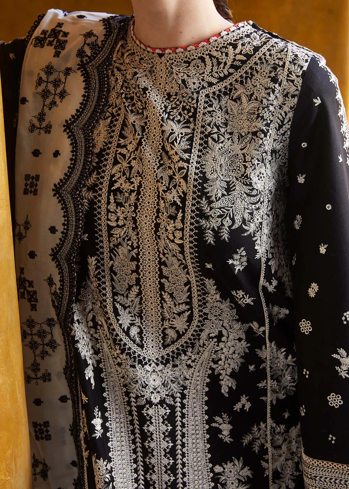 ATM26167 | Pakistani Designer Hussain Rehar Inspired Ready To Wear Luxury Lawn 3 Piece Suit
