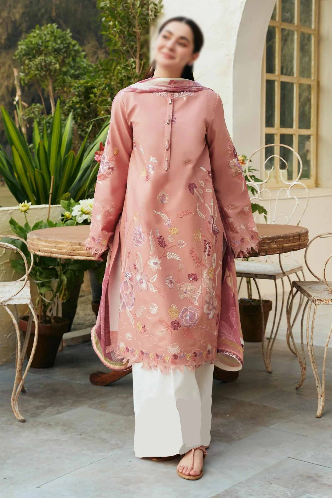 ATM26171 | Pakistani Designer  Inspired Ready To Wear Luxury Lawn 3 Piece Suit